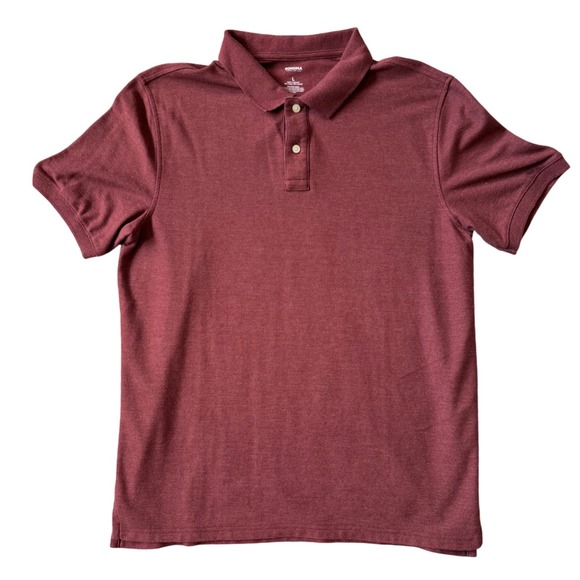 Sonoma Goods For Life Other - Sonoma Goods For Life Mens Large Burgundy Heathered Short Sleeve Polo Shirt